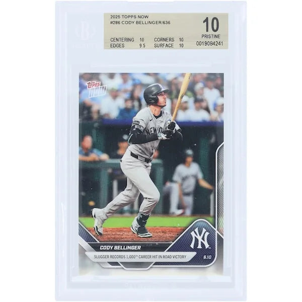 Cody Bellinger 2025 Topps Now 1,000th Career Hit | BGS 10 #286