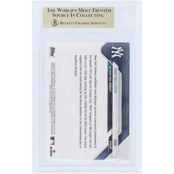 Cody Bellinger 2025 Topps Now 1000th Career Hit | BGS 10 #286