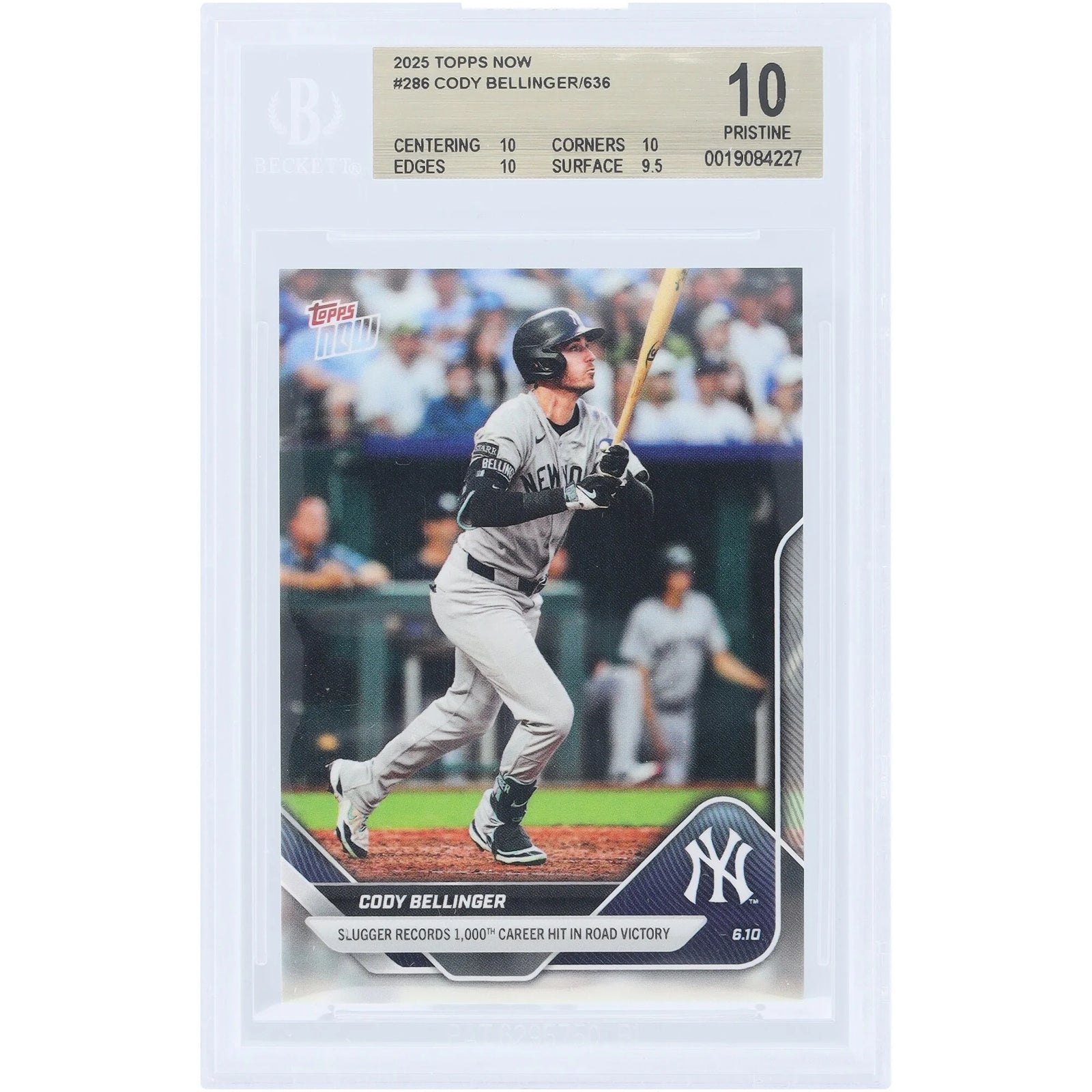 Cody Bellinger 2025 Topps Now 1000th Career Hit | BGS 10 #286