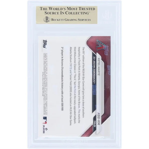 Ketel Marte 2025 Topps Now All-Star Game Card | BGS 10