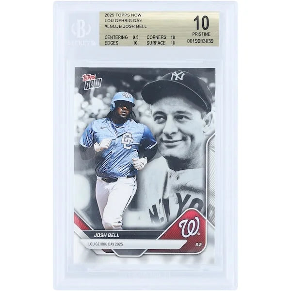 Josh Bell 2025 Topps Now Lou Gehrig Day Card | BGS 10