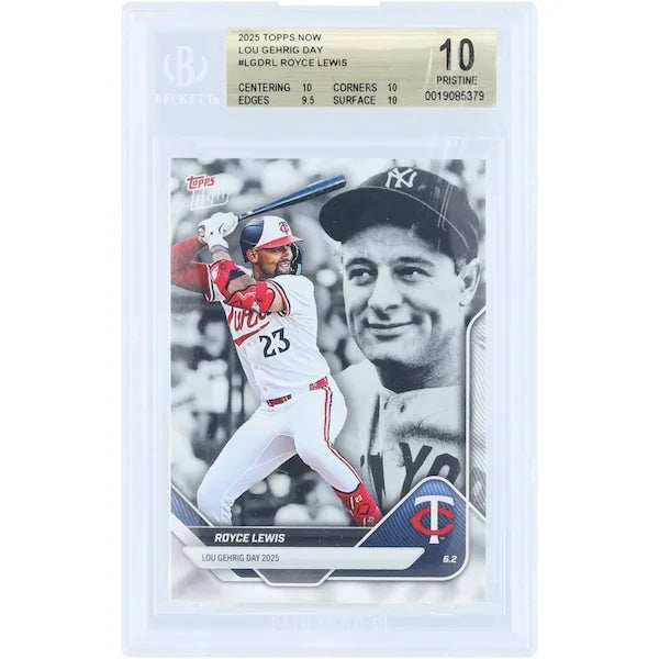 Royce Lewis 2025 Topps Now Lou Gehrig Day Card | BGS 10