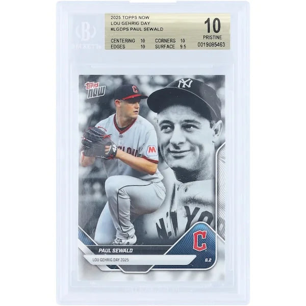 Paul Sewald 2025 Topps Now Lou Gehrig Day Card | BGS 10