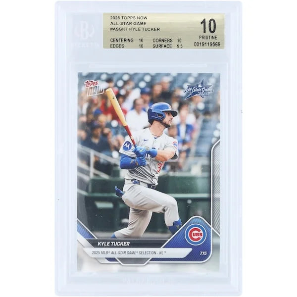 Kyle Tucker 2025 Topps Now MLB All-Star Game Card | BGS 10