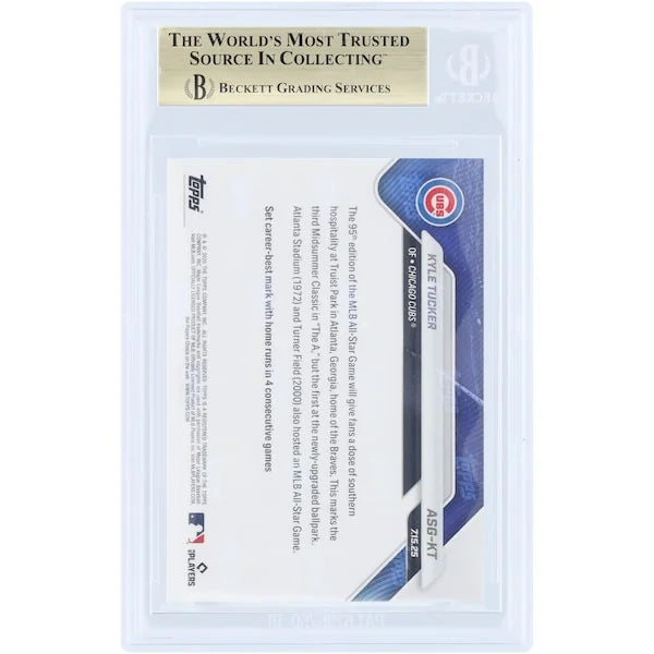 Kyle Tucker 2025 Topps Now MLB All-Star Game Card | BGS 10