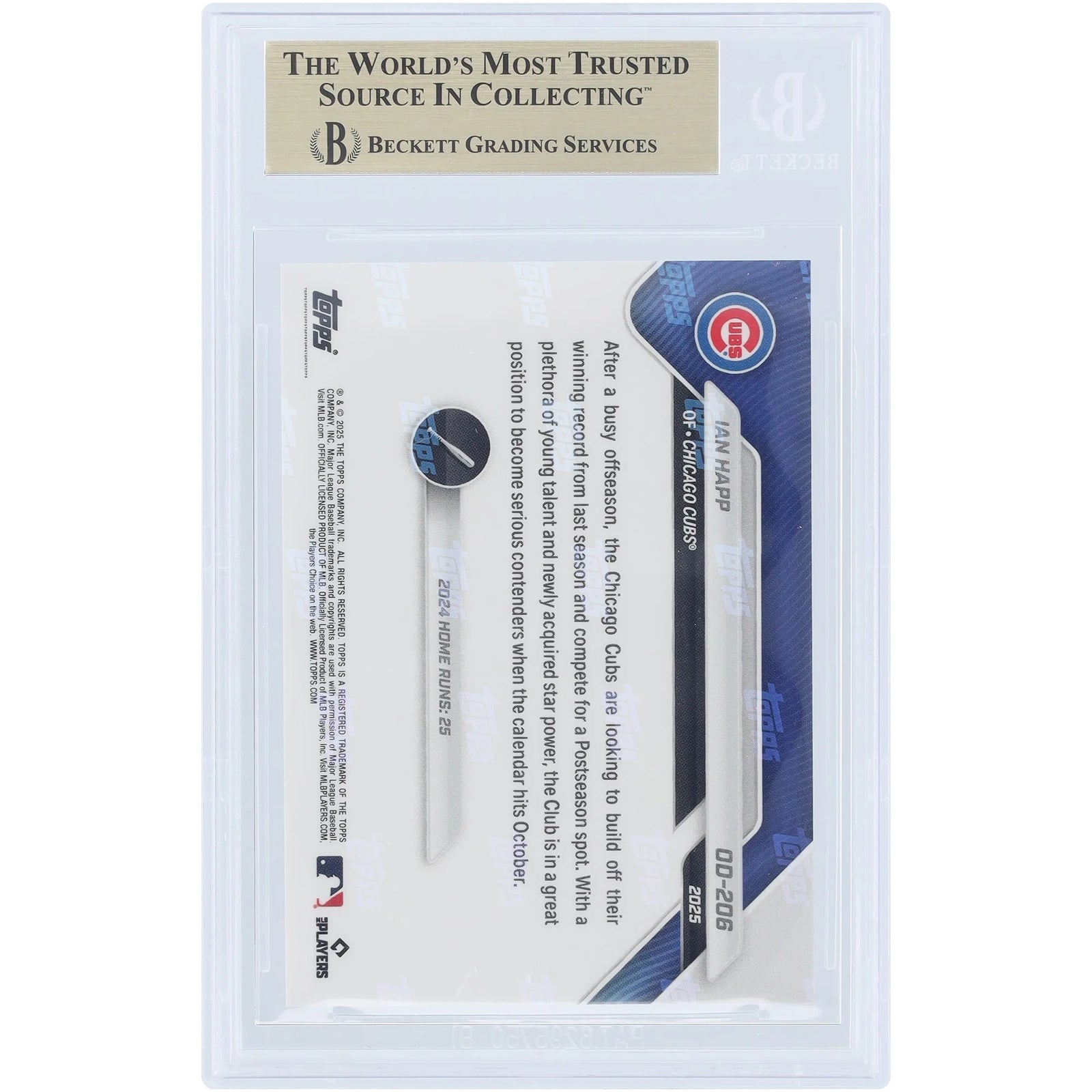 Ian Happ 2025 Topps Now Road to Opening Day #OD-206 | BGS 10