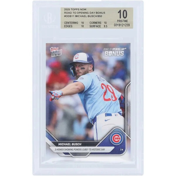 Michael Busch 2025 Topps Now Road to Opening Day #ODB11 | BGS Graded 10