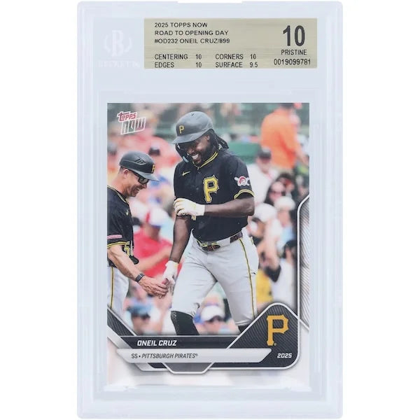 Oneil Cruz Pittsburgh Pirates 2025 Topps Now Road to Opening Day #OD-232 | BGS 10