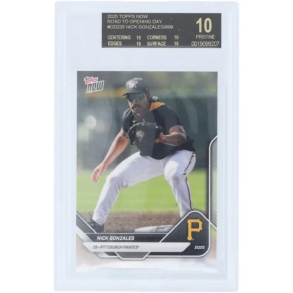 Nick Gonzales 2025 Topps Now Road to Opening Day Black Label #OD-235 | BGS 10