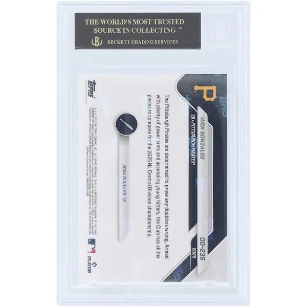 Nick Gonzales 2025 Topps Now Road to Opening Day Black Label #OD-235 | BGS 10