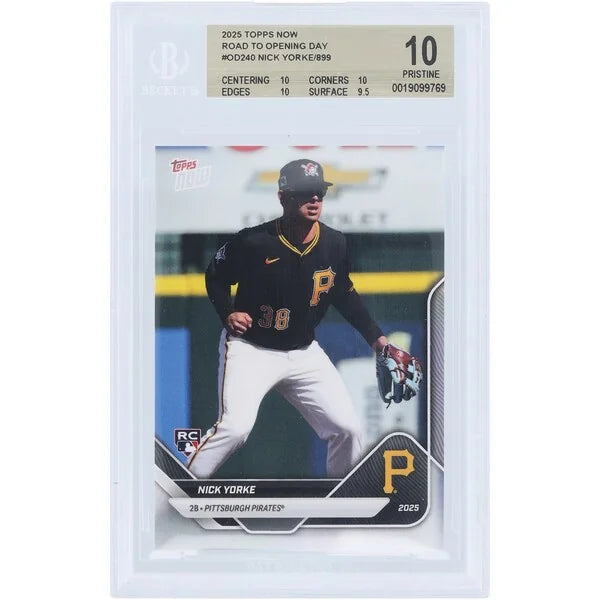 Nick Yorke 2025 Topps Now Road to Opening Day #OD-240 | BGS 10 Rookie Card
