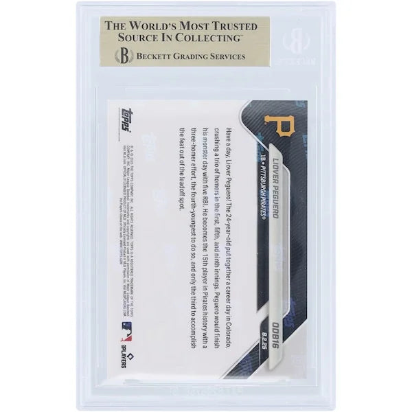 Liover Peguero Pittsburgh Pirates 2025 Topps Now Card | BGS 9.5 Authenticated