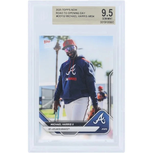 Michael Harris II 2025 Topps Now Road to Opening Day Card | BGS 9.5