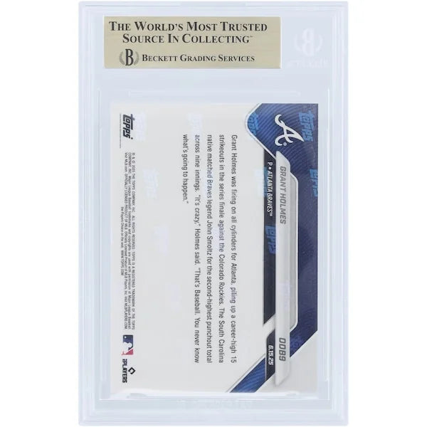 Grant Holmes 2025 Topps Now Rookie Card | BGS 9.5
