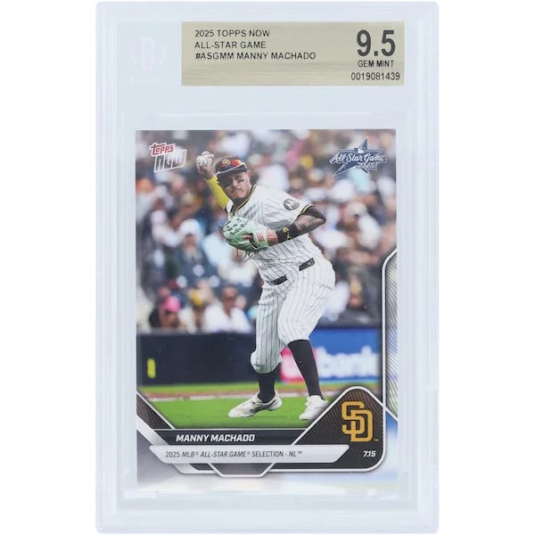 Manny Machado 2025 Topps Now All-Star Game Selection NL | BGS 9.5