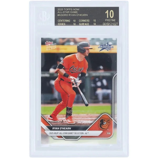 Ryan O'Hearn 2025 Topps Now All-Star Black Label Card | BGS 10