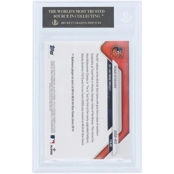 Ryan O'Hearn 2025 Topps Now All-Star Black Label Card | BGS 10