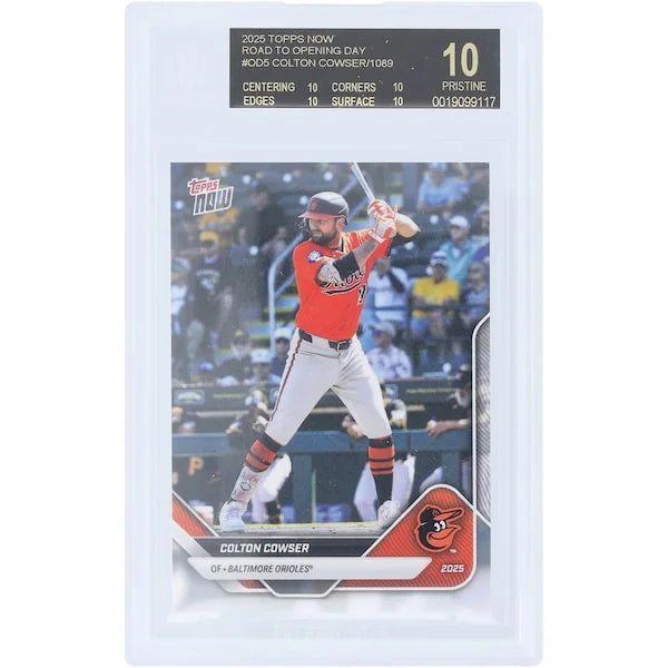 Colton Cowser 2025 Topps Now Road to Opening Day Black Label #OD-5 | BGS 10