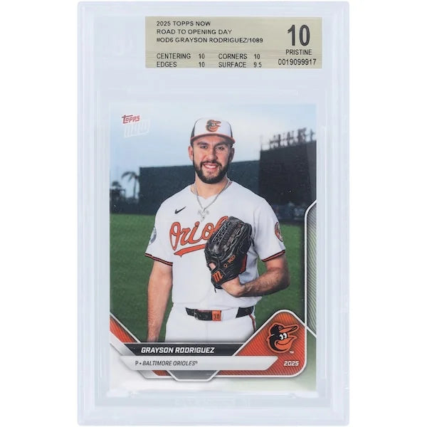 Grayson Rodriguez 2025 Topps Now Road to Opening Day #OD-6 | BGS 10