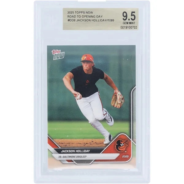 Jackson Holliday 2025 Topps Now Road to Opening Day #OD-8 | BGS 9.5