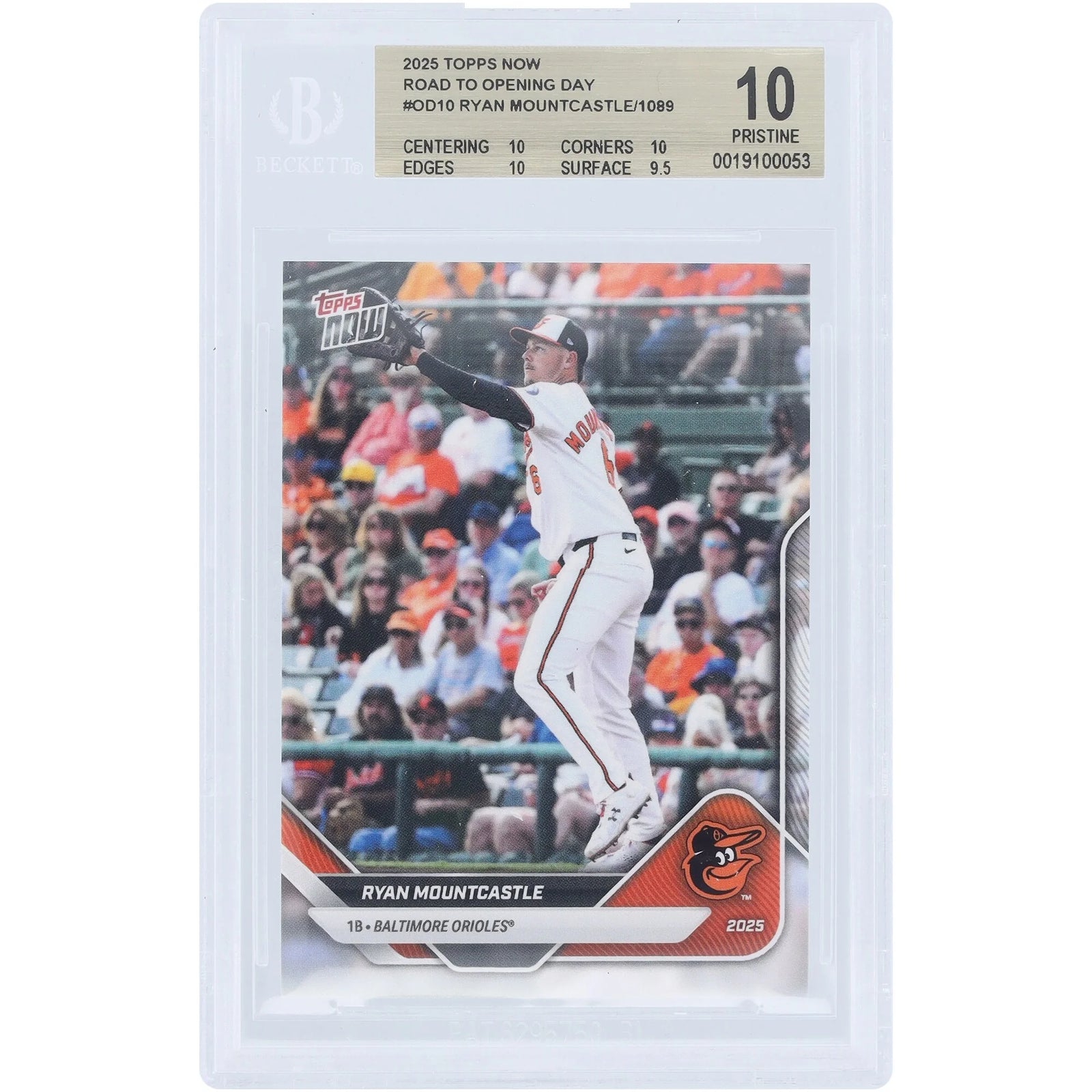 Ryan Mountcastle 2025 Topps Now Road to Opening Day #OD-10 | BGS 10