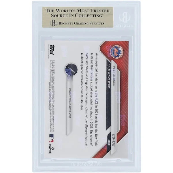 Pete Alonso 2025 Topps Now Road to Opening Day #OD-172 | BGS 10
