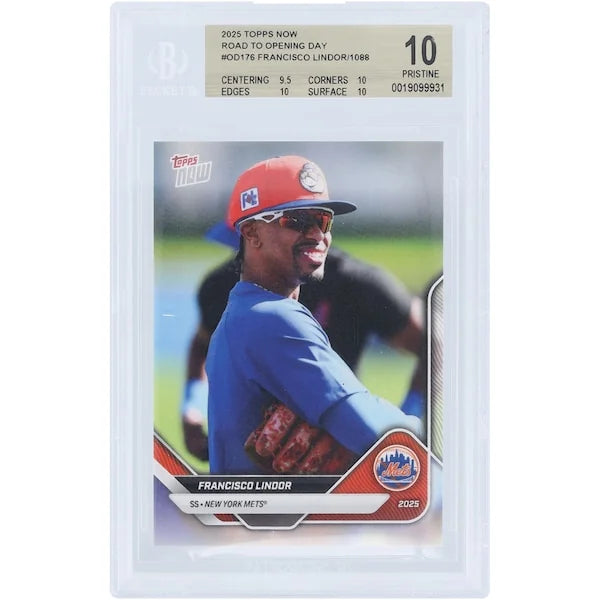Francisco Lindor 2025 Topps Now Road to Opening Day #OD-176 | BGS 10