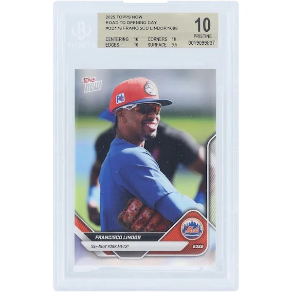 Francisco Lindor 2025 Topps Now Road to Opening Day #OD-176 | BGS 10