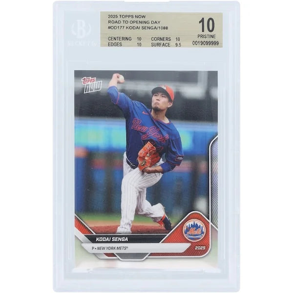 Kodai Senga Mets 2025 Topps Now Road to Opening Day #OD-177 | BGS 10