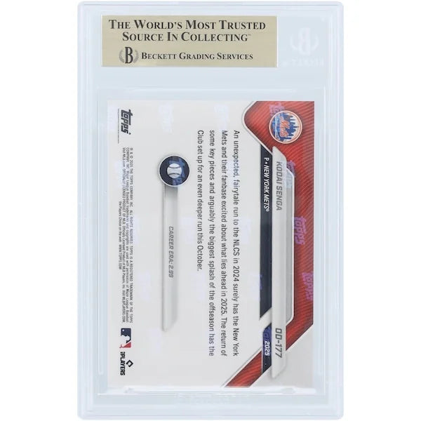 Kodai Senga Mets 2025 Topps Now Road to Opening Day #OD-177 | BGS 10