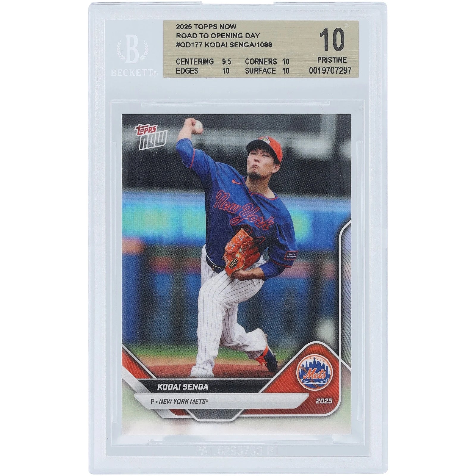 Kodai Senga 2025 Topps Now Road to Opening Day #OD-177 | BGS 10
