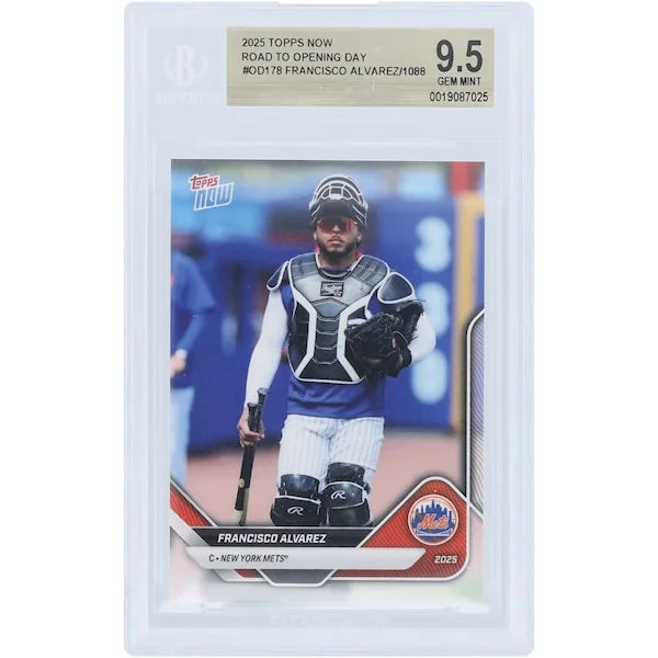 Francisco Alvarez 2025 Topps Now Road to Opening Day #OD-178 | BGS 9.5