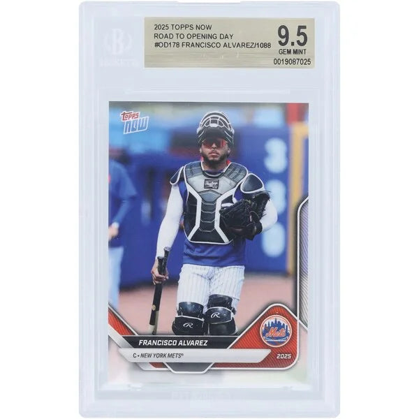 Francisco Alvarez 2025 Topps Now Road to Opening Day #OD-178 | BGS 9.5