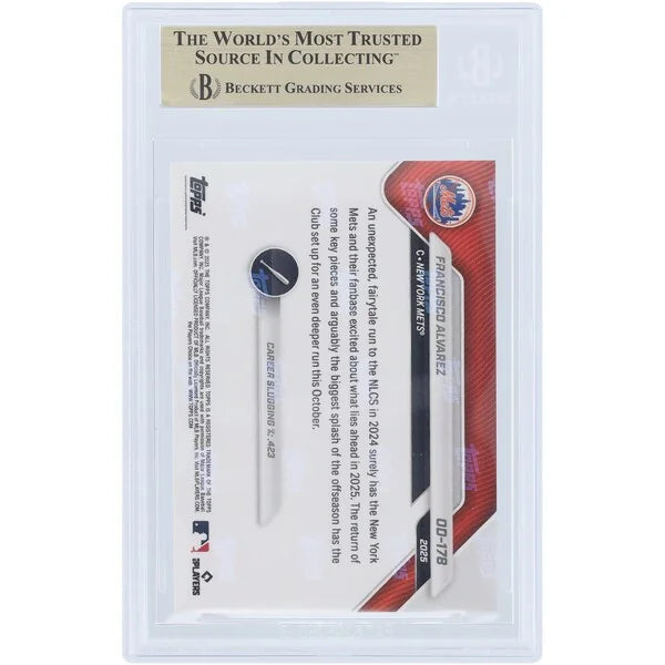 Francisco Alvarez 2025 Topps Now Road to Opening Day #OD-178 | BGS 9.5