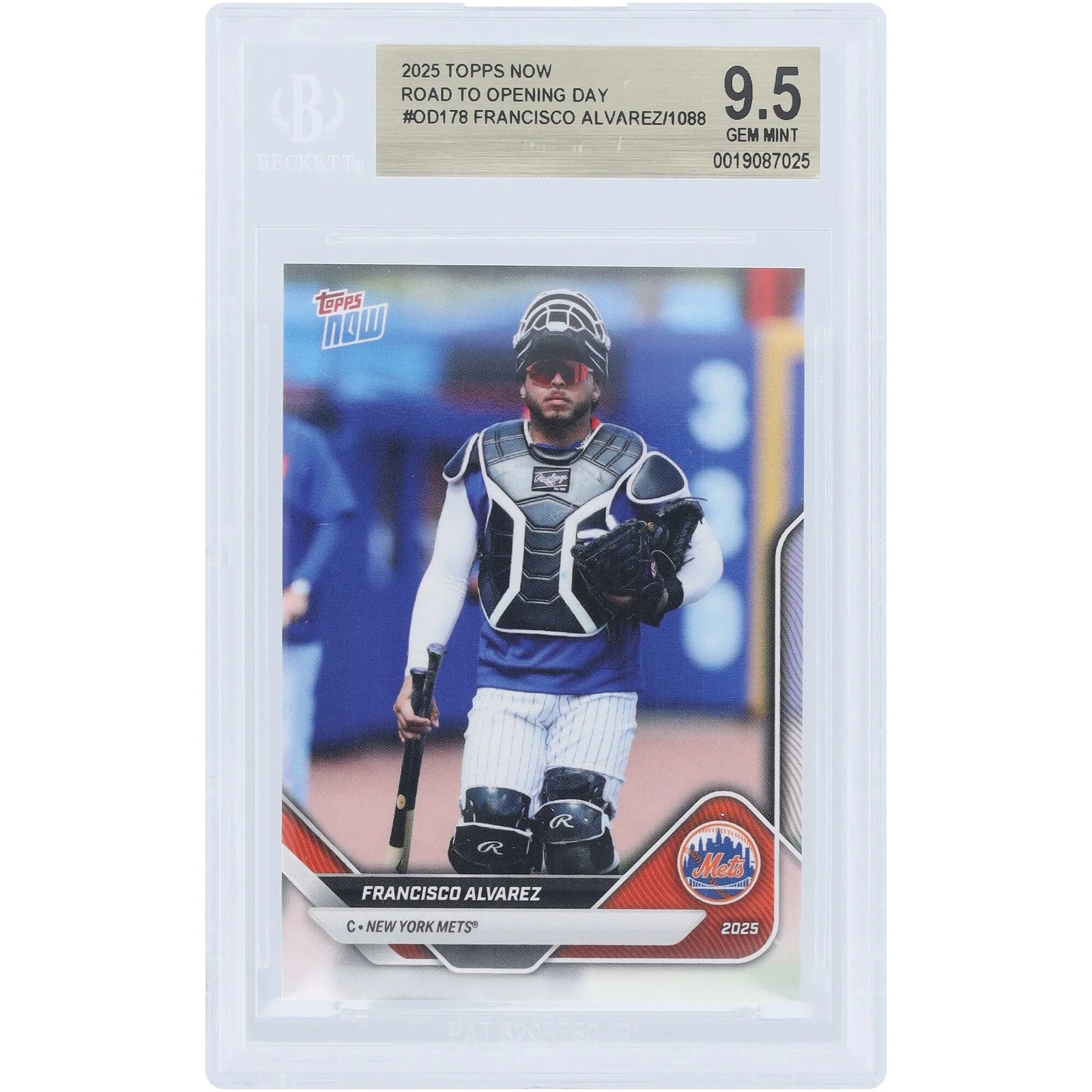 Francisco Alvarez 2025 Topps Now Road to Opening Day #OD-178 | BGS 9.5