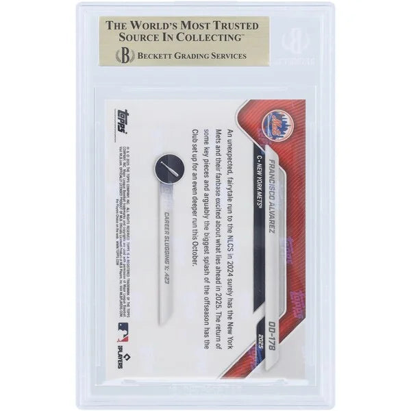 Francisco Alvarez 2025 Topps Now Road to Opening Day #OD-178 | BGS 10