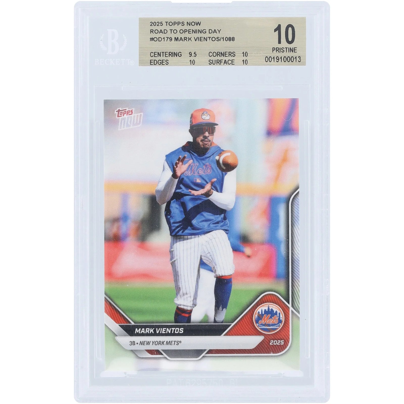 Mark Vientos 2025 Topps Now Road to Opening Day #OD-179 | BGS 10