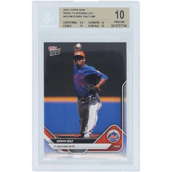 Edwin Diaz 2025 Topps Now Road to Opening Day #OD-180 | BGS 10