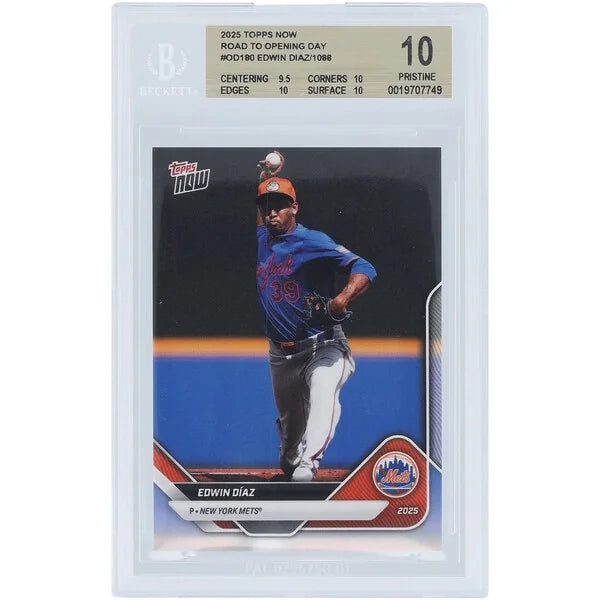 Edwin Diaz 2025 Topps Now Road to Opening Day #OD-180 | BGS 10