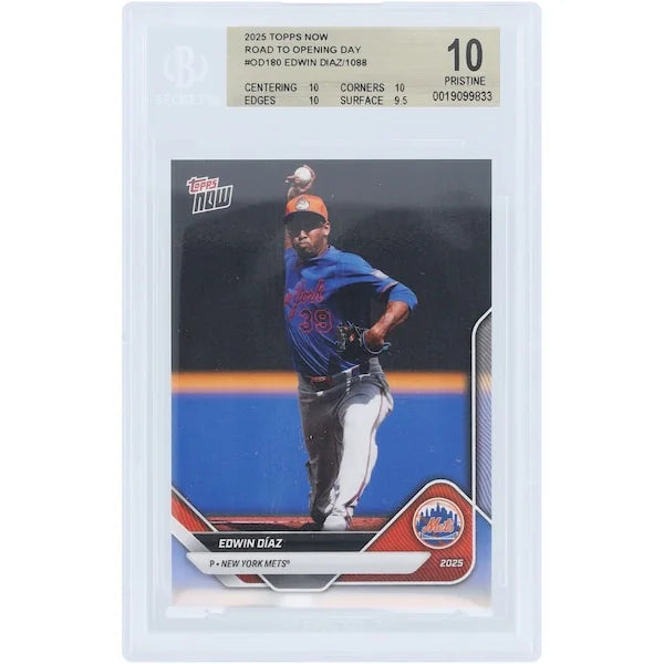 Edwin Diaz 2025 Topps Now Road to Opening Day #OD-180 | BGS 10