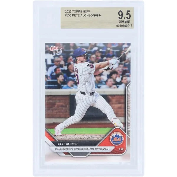 Pete Alonso 2025 Topps Now Polar Power #553 | BGS 9.5
