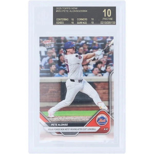 Pete Alonso 2025 Topps Now Polar Power Black Label #553 | BGS 10