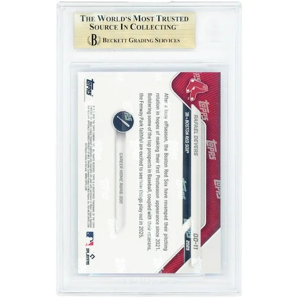 Rafael Devers 2025 Topps Now Road to Opening Day #OD-11 | BGS 10