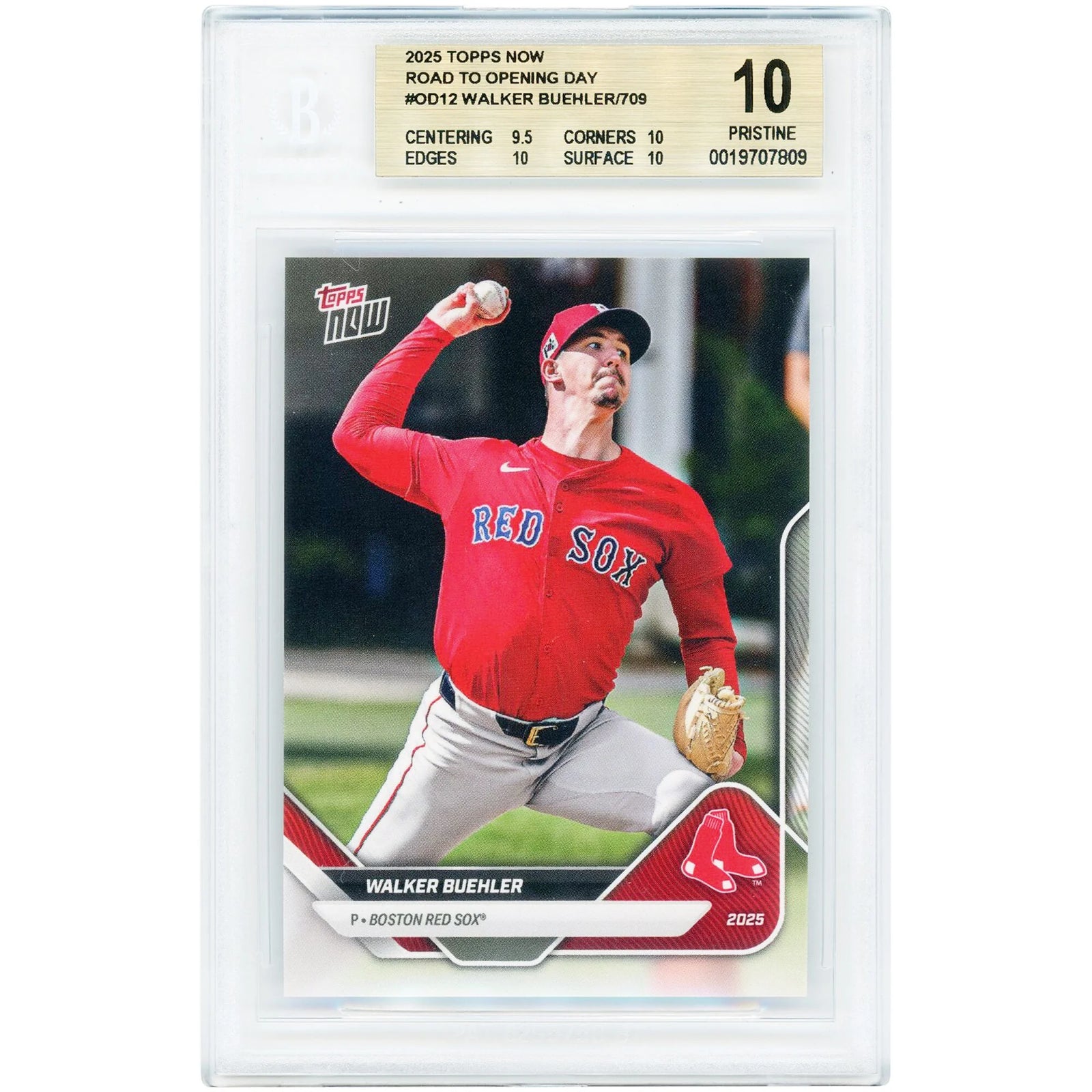 Walker Buehler 2025 Topps Now Road to Opening Day #OD-12 | BGS 10