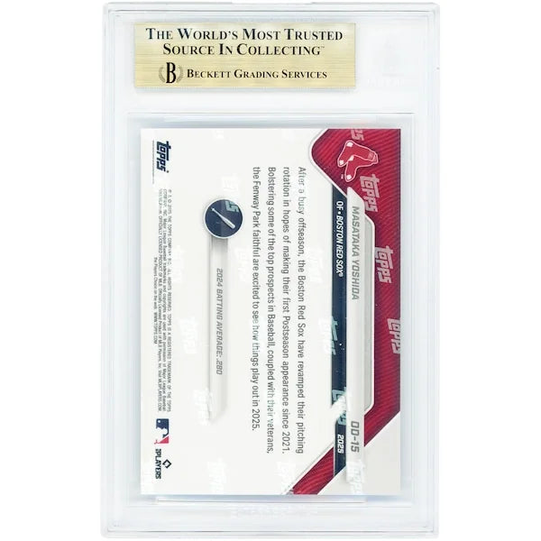 Masataka Yoshida Boston Red Sox 2025 Topps Now Road to Opening Day #OD-15 | BGS 10