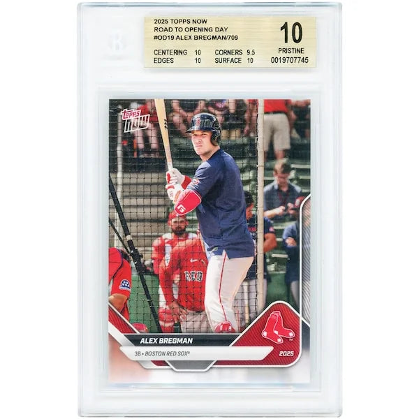 Alex Bregman Signed 2025 Topps Now Card | BGS 10 Authenticated