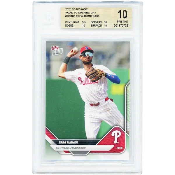 Trea Turner 2025 Topps Now Road to Opening Day #OD-183 | BGS 10