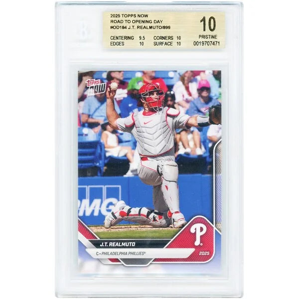 J.T. Realmuto 2025 Topps Now Road to Opening Day #OD-184 | BGS 10