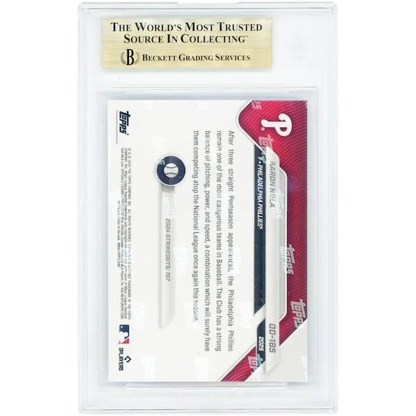 Aaron Nola 2025 Topps Now Road to Opening Day #OD-185 | BGS 10