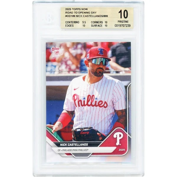 Nick Castellanos 2025 Topps Now Road to Opening Day #OD-189 | BGS 10